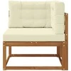 Lauko kampinis sofa Natūrali