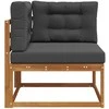 Lauko kampinis sofa Natūrali