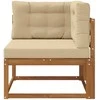 Lauko kampinis sofa Natūrali