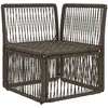 Kampinė sofa Pilka poliratanas