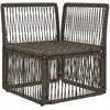 Kampinė sofa Pilka poliratanas