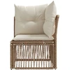 Kampinė sofa Smėlio poliratanas