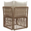 Kampinė sofa Smėlio poliratanas