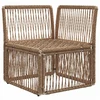 Kampinė sofa Smėlio poliratanas