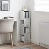 Kampinė spintelė Betono pilka 25,5x25x102cm Apdirbta mediena