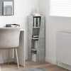 Kampinė spintelė Betono pilka 27,5x27x102cm Apdirbta mediena