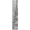 Kampinė spintelė Betono pilka 27,5x27x140cm Apdirbta mediena