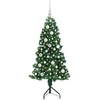 Kampinis dirbtinis Kalėdų medis Žalia 120 cm PVC ir metalas
