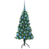 Kampinis dirbtinis Kalėdų medis Žalia 120 cm PVC ir metalas