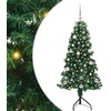 Kampinis dirbtinis Kalėdų medis Žalia 150 cm PVC ir metalas