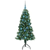 Kampinis dirbtinis Kalėdų medis Žalia 150 cm PVC ir metalas