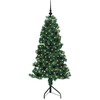 Kampinis dirbtinis Kalėdų medis Žalia 150 cm PVC ir metalas