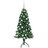 Kampinis dirbtinis Kalėdų medis Žalia 150 cm PVC ir metalas
