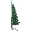 Kampinis dirbtinis Kalėdų medis Žalia 150 cm PVC ir metalas