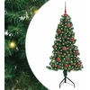 Kampinis dirbtinis Kalėdų medis Žalia 150 cm PVC ir metalas