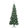Kampinis dirbtinis Kalėdų medis Žalia 180 cm PVC ir metalas