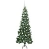 Kampinis dirbtinis Kalėdų medis Žalia 180 cm PVC ir metalas