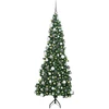 Kampinis dirbtinis Kalėdų medis Žalia 180 cm PVC ir metalas