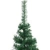 Kampinis dirbtinis Kalėdų medis Žalia 180 cm PVC ir metalas