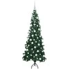 Kampinis dirbtinis Kalėdų medis Žalia 180 cm PVC ir metalas
