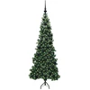 Kampinis dirbtinis Kalėdų medis Žalia 180 cm PVC ir metalas