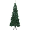 Kampinis dirbtinis Kalėdų medis Žalia 180 cm PVC ir metalas