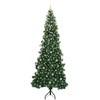 Kampinis dirbtinis Kalėdų medis Žalia 240 cm PVC ir metalas