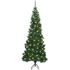 Kampinis dirbtinis Kalėdų medis Žalia 240 cm PVC ir metalas