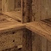 Kampinis rašomasis stalas su lentyna Senovinis medis