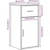 Kampinis rašomasis stalas Pilkas Sonoma 102 x 88 x 75 cm
