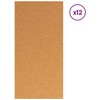 Kamščio plokštė 12 pcs 100 x 50 x 1 cm Kamščiamedžio žievė Ruda