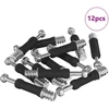 Kamščio varžtas 12 vnt. Sidabrinė ir juoda M6 x 40 mm Metalas