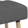 Kanalo paminkštintas suolas Tamsiai pilka 110 x 40 x 46 cm