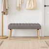 Kanalo paminkštintas suolas Taupe 110 x 40 x 46 cm Audinys