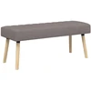Kanalo paminkštintas suolas Taupe 110 x 40 x 46 cm Audinys