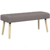 Kanalo paminkštintas suolas Taupe 110 x 40 x 46 cm Audinys