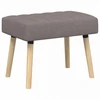 Kanalo paminkštintas suolas Taupe 60 x 40 x 45 cm Audinys