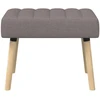 Kanalo paminkštintas suolas Taupe 60 x 40 x 45 cm Audinys