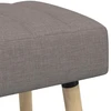 Kanalo paminkštintas suolas Taupe 80 x 40 x 46 cm Audinys