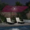 Skėtis nuo saulės Bordo raudona 351 x 250 x 253 cm
