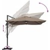 Skėtis nuo saulės Taupe 351 x 250 x 253 cm
