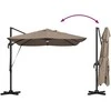 Skėtis nuo saulės Taupe 351 x 250 x 253 cm