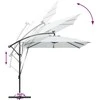 Skėtis nuo saulės su LED juostelėmis Smėlio 249 x 249 x 250 cm