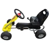 Kartingas, minamas pedalais, geltonas