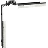 Karvių šepetys Reguliuojamas Juoda ir Balta 84 x 10 x 91 cm PVC