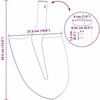Kastuvo galva 4 vnt. Raudona 39,5 x 27,5 cm