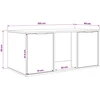 Katės narvo baldai Balta 100 x 49 x 45 cm Apdirbta mediena
