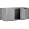 Katės narvo baldai Pilka Sonoma 100 x 49 x 45 cm