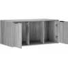 Katės narvo baldai Pilka Sonoma 100 x 49 x 45 cm