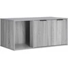 Katės narvo baldai Pilka Sonoma 100 x 49 x 45 cm